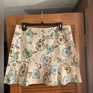 Loft Floral Mini Skirt